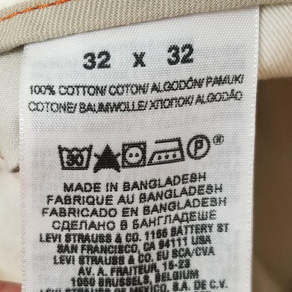 Dockers Pants Mens 32x32 Khaki D3 Classic Fit Flat Front Straight Leg Chino - Picture 14 of 14